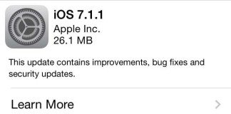 iOS Update 7.1.1