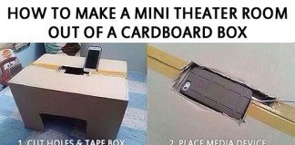 Mini Theater from Cardboard Box