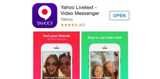 Yahoo Livetext Video Messenger App