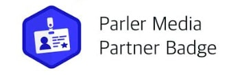 Parler Media partner badge