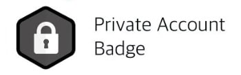 Parler Private account badge