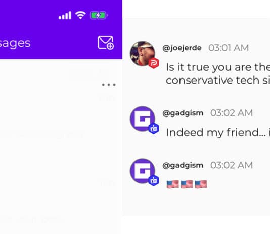 parler private messaging