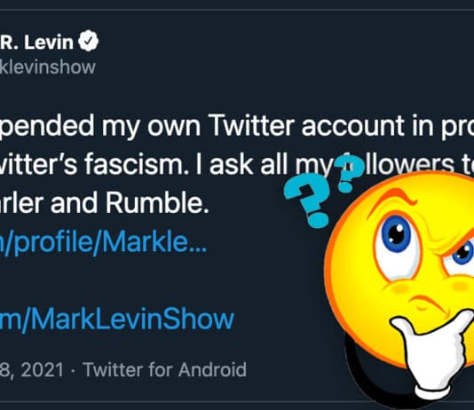 Mark Levin Suspends Twitter Account